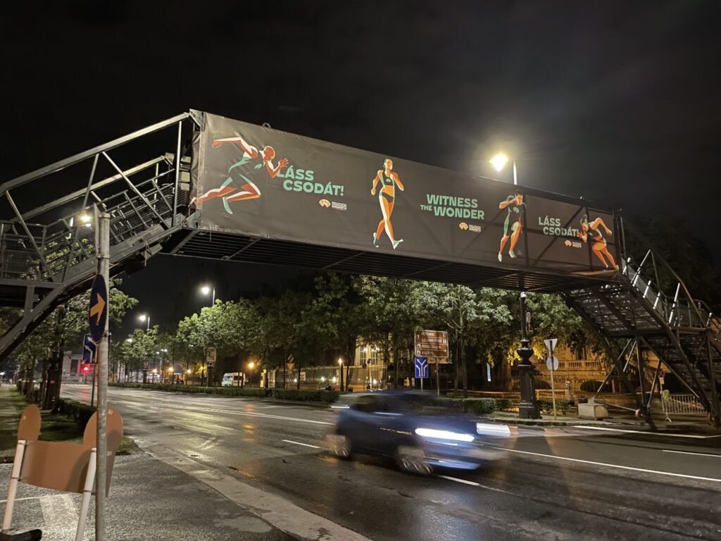 Mobile bridge World Athletics Budapest 2023